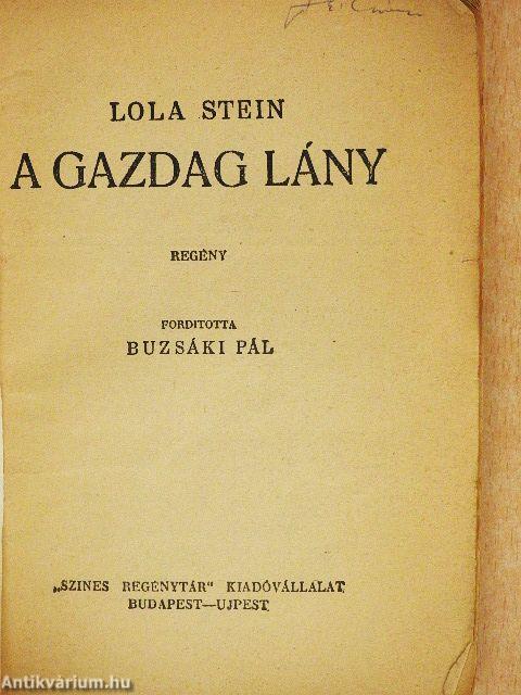 A gazdag lány