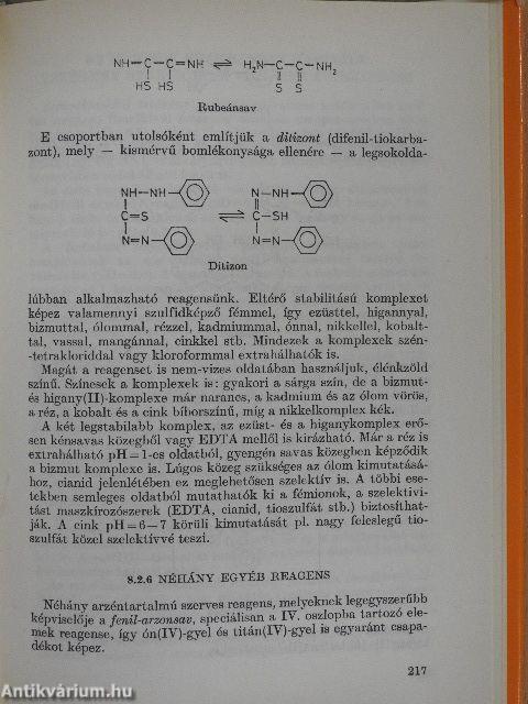 A minőségi kémiai analízis alapjai 1-2.