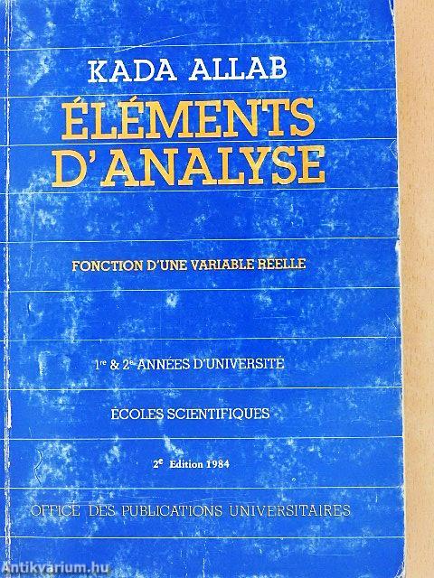 Éléments D'analyse