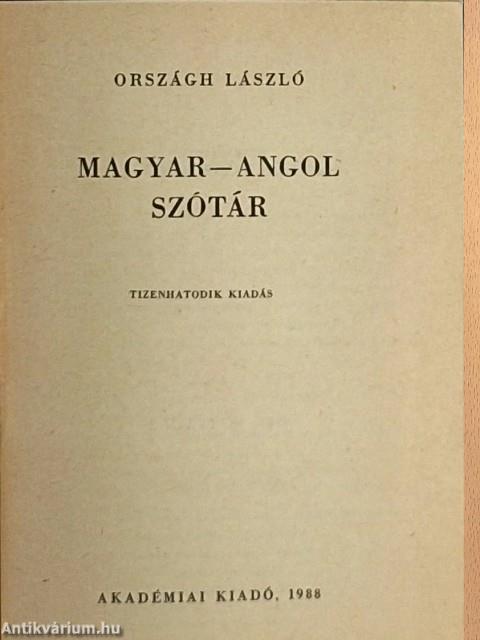 Magyar-angol szótár