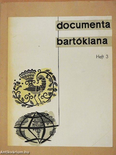 Documenta Bartókiana 3.