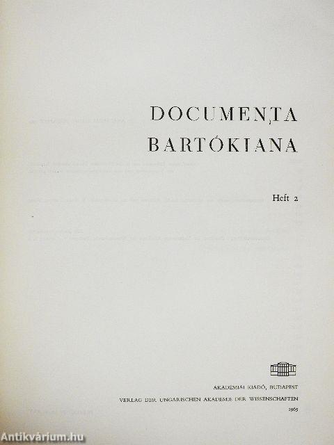 Documenta Bartókiana 2. - Lemezzel