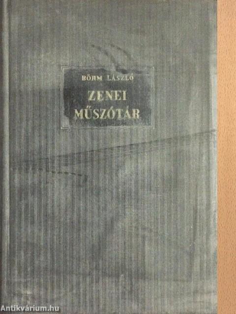 Zenei műszótár