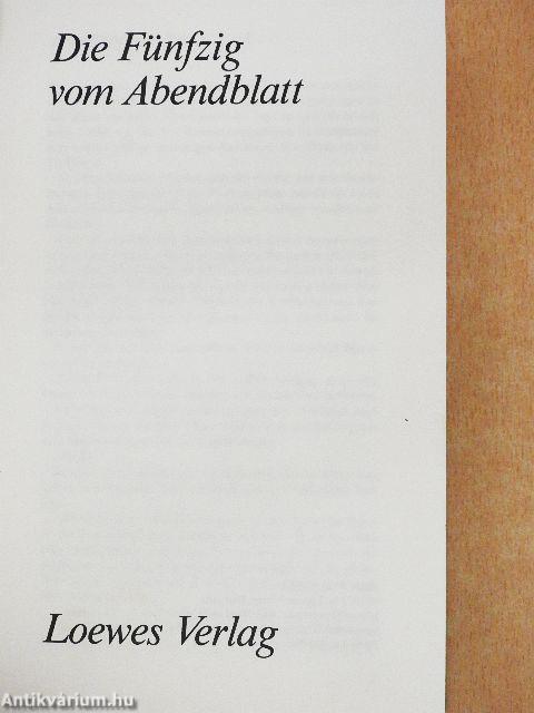 Die Fünfzig vom Abendblatt