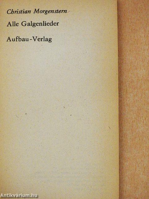Alle Galgenlieder