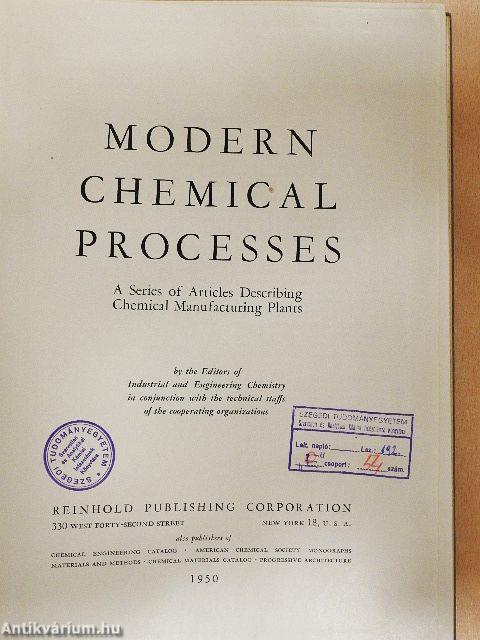 Modern Chemical Processes