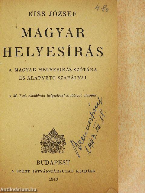 Magyar helyesírás