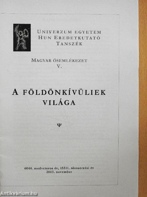 A földönkívüliek világa