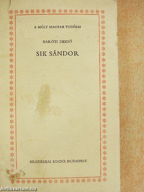 Sík Sándor