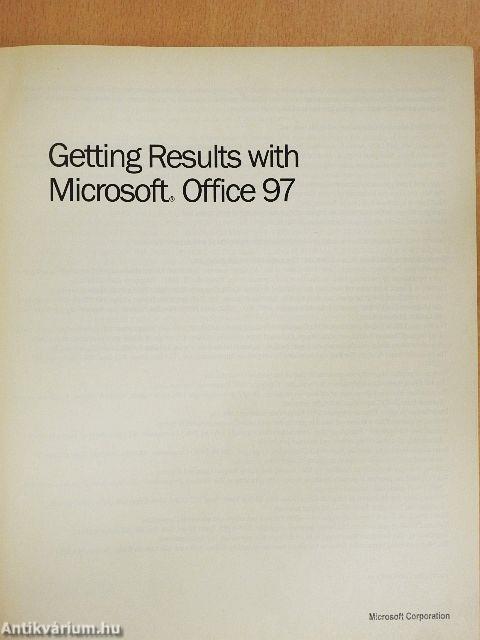 Getting Results with Microsoft Office 97