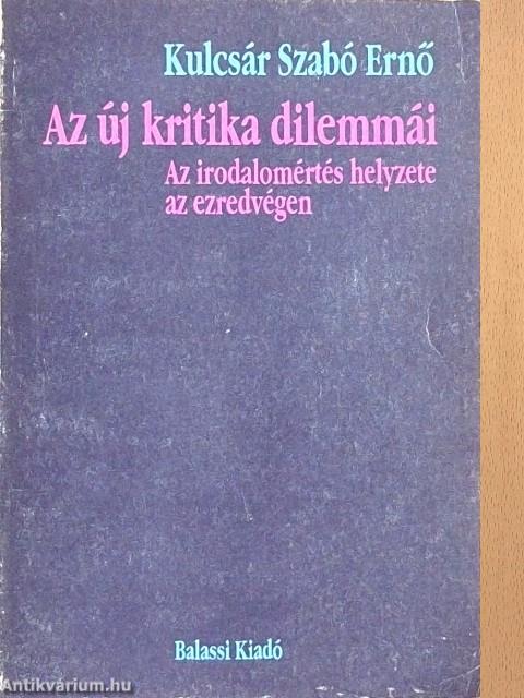Az új kritika dilemmái