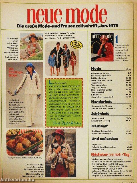 Neue Mode Januar 1975