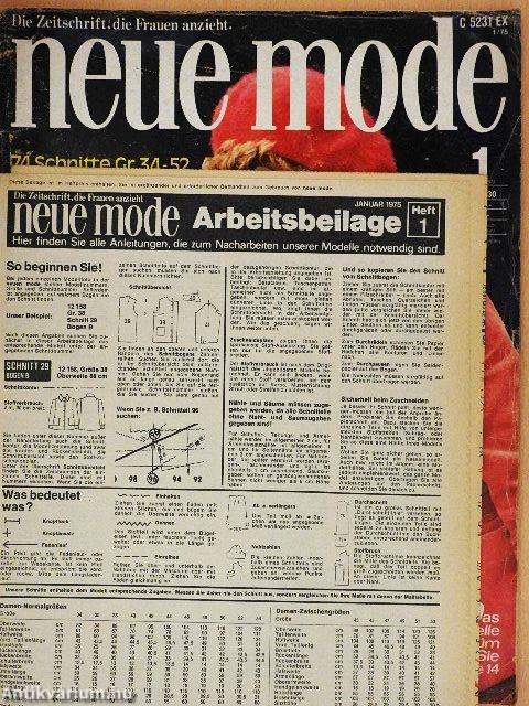 Neue Mode Januar 1975