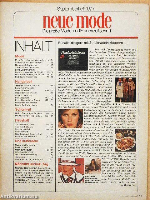 Neue Mode September 1977