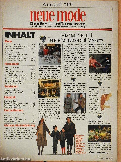 Neue Mode August 1978