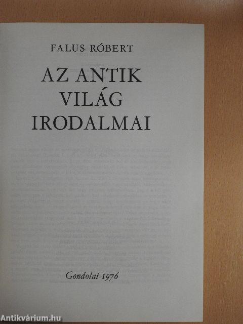 Az antik világ irodalmai