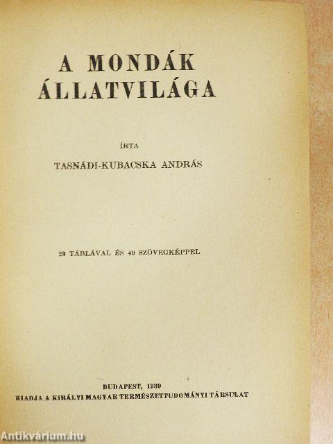 A mondák állatvilága
