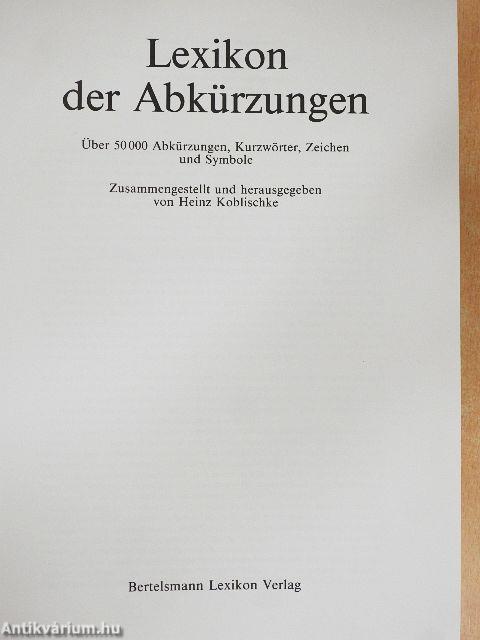 Lexikon der Abkürzungen