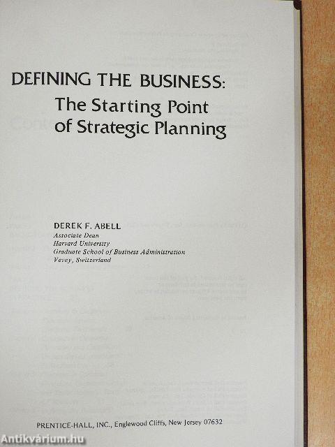 Defining the Business
