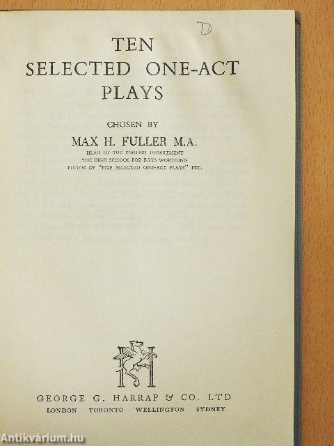 Ten Selected One-Act Plays