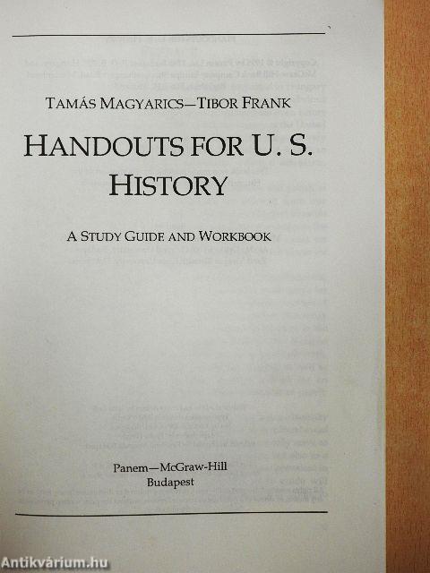 Handouts for U. S. History
