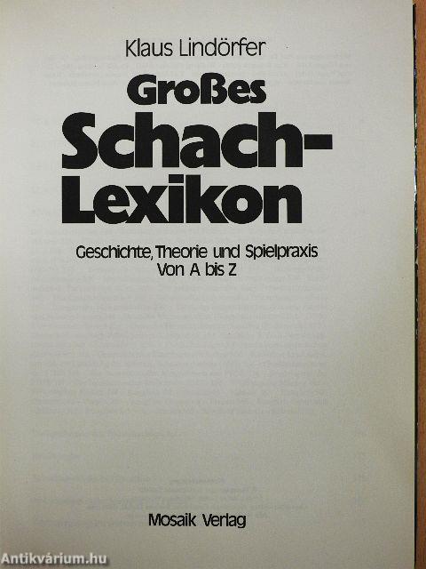 Großes Schach Lexikon
