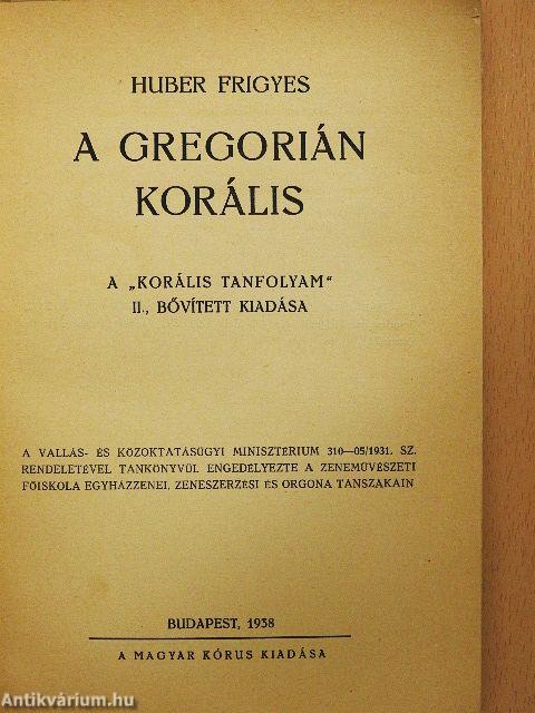 A gregorián korális