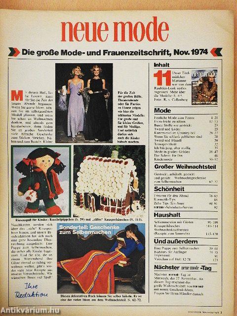 Neue Mode November 1974