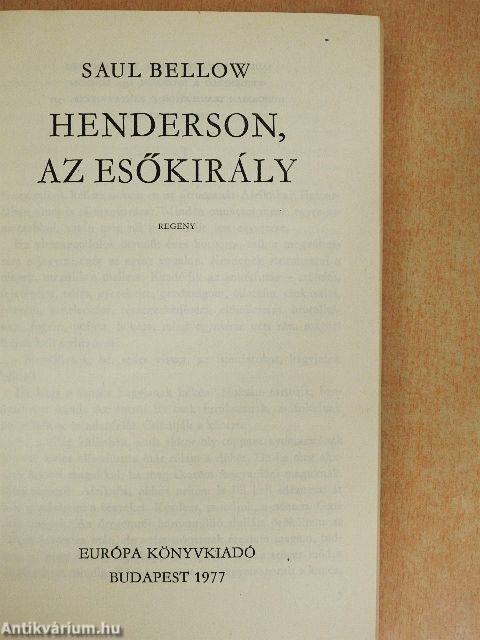 Henderson, az esőkirály