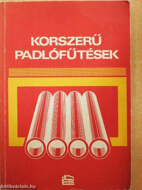 Korszerű padlófűtések