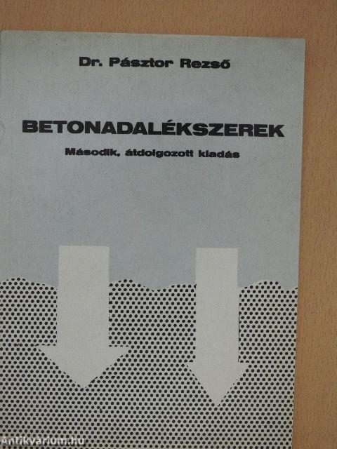 Betonadalékszerek