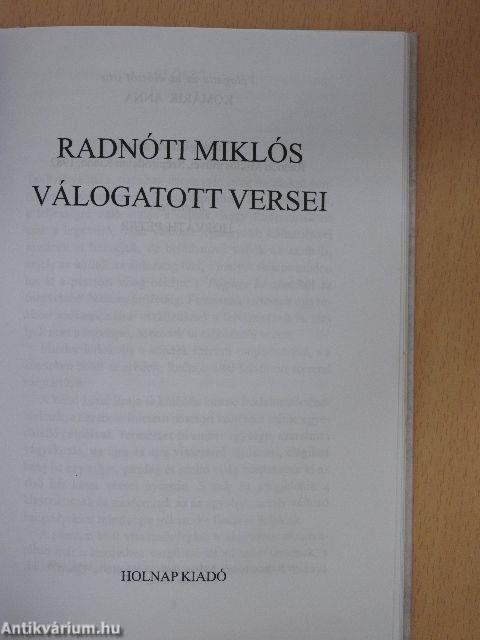 Radnóti Miklós válogatott versei