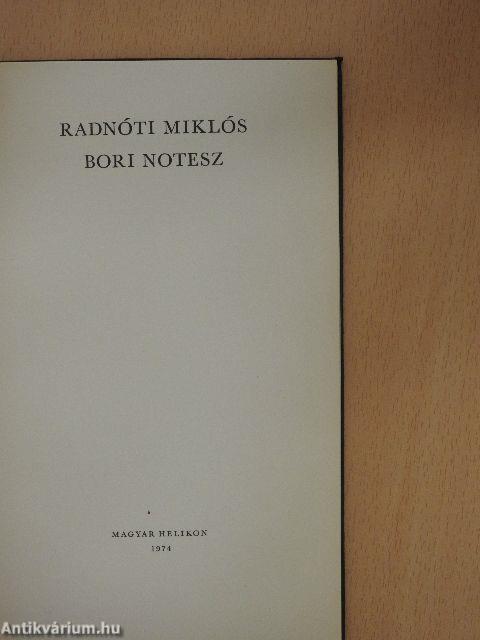 Bori notesz/Bori notesz melléklet