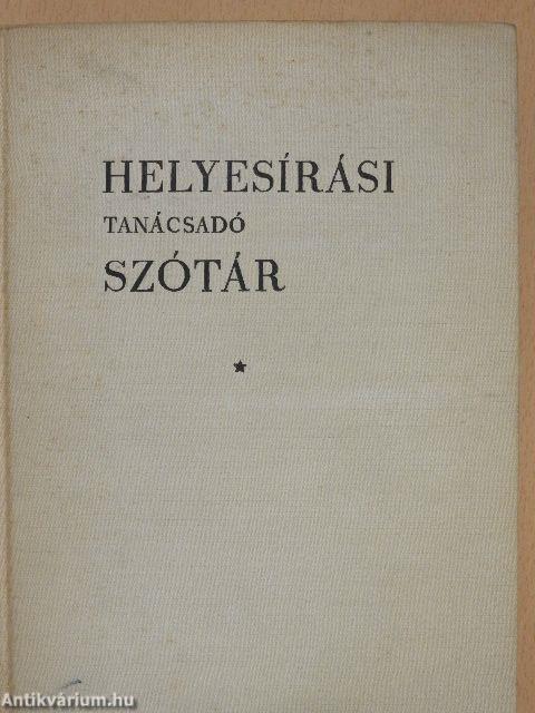 Helyesírási tanácsadó szótár
