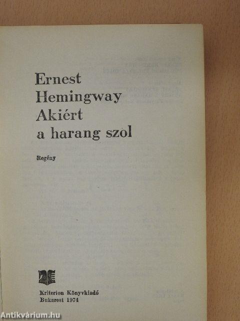 Akiért a harang szól
