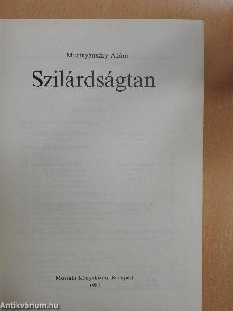 Szilárdságtan