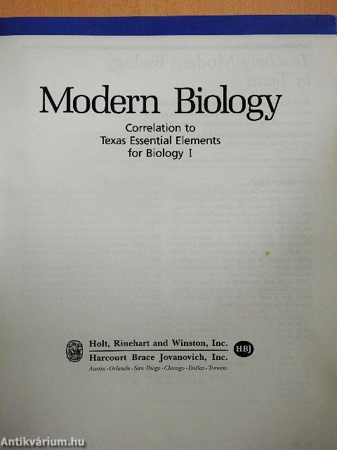 Modern Biology