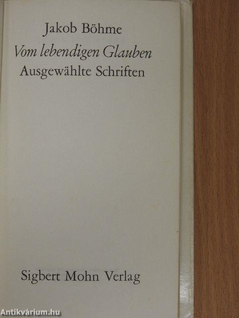 Vom lebendigen Glauben