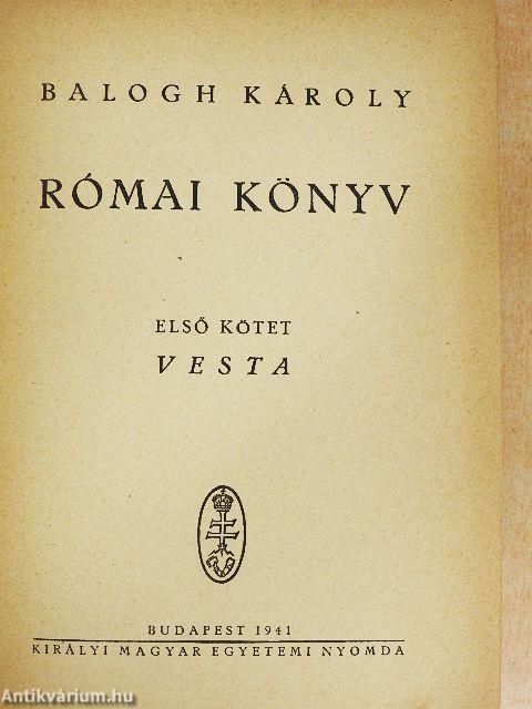 Római könyv I.