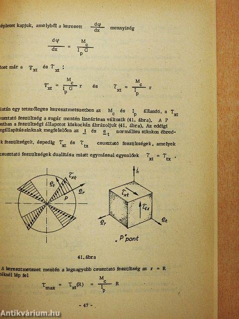 Szilárdságtan I.