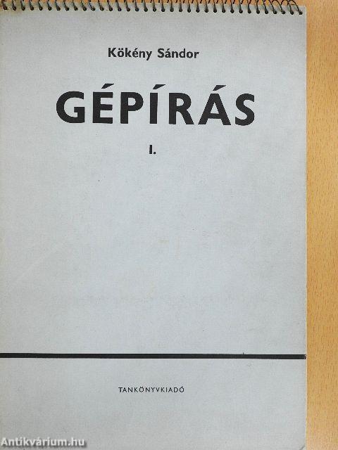 Gépírás I.