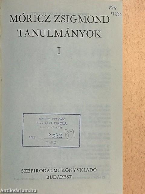 Tanulmányok I.