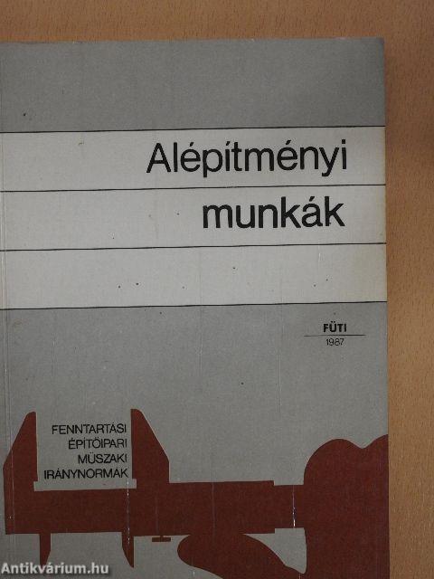 Alépítményi munkák