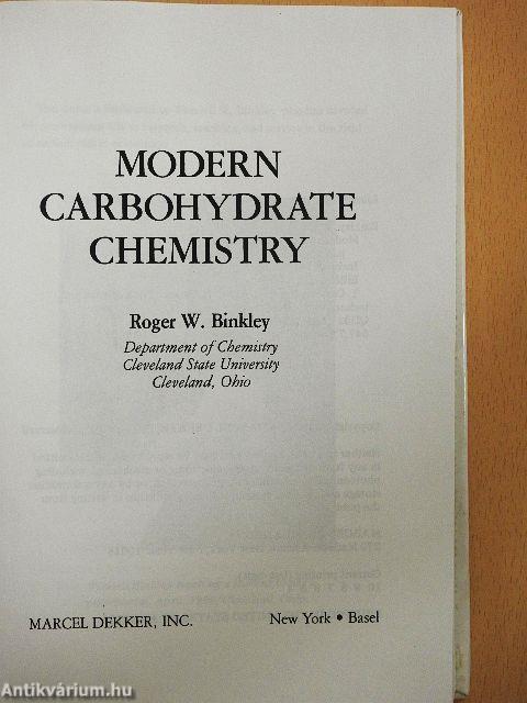 Modern Carbohydrate Chemistry