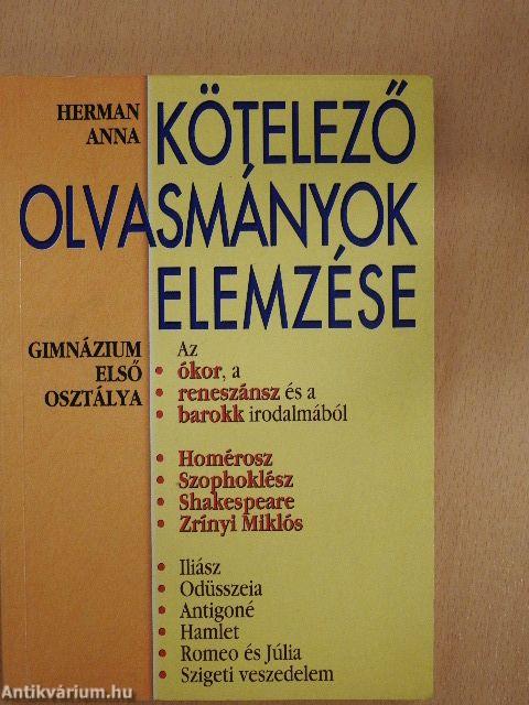 Kötelező olvasmányok elemzése 1.