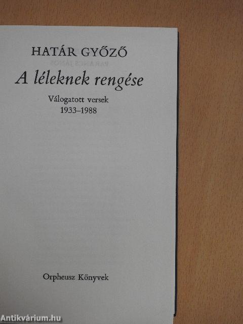 A léleknek rengése