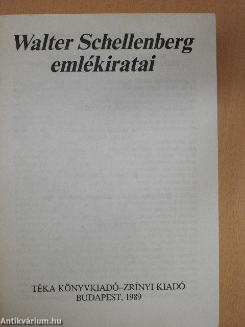 Walter Schellenberg emlékiratai