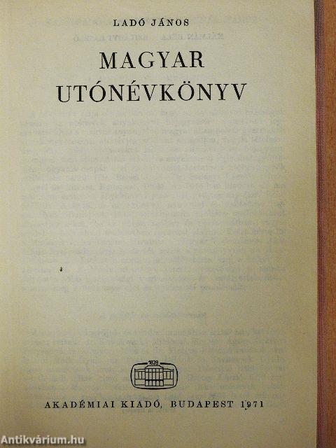 Magyar utónévkönyv