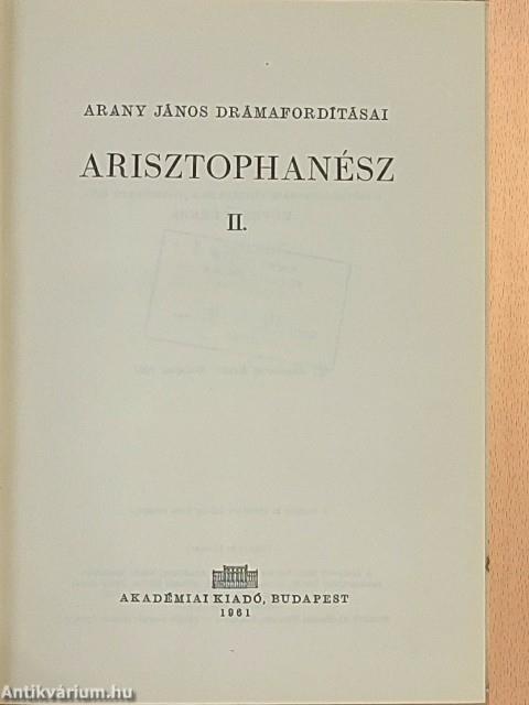 Arany János drámafordításai II.