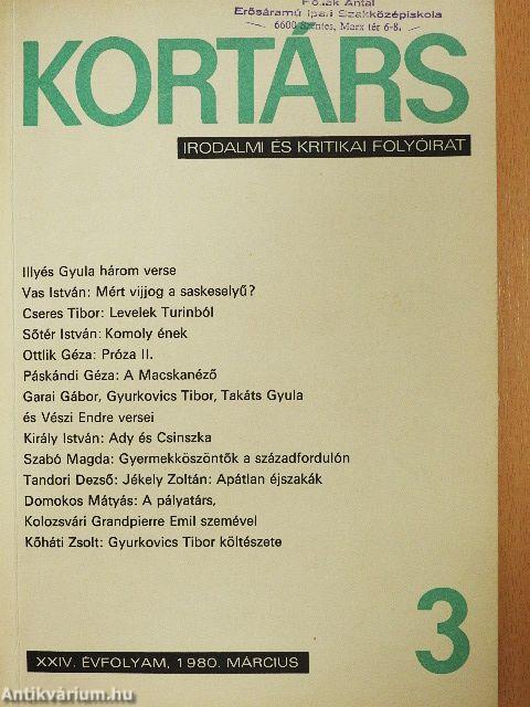 Kortárs 1980. március